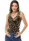 Leopard Print V-Neck Tank Top