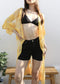 Long Floral Lace Embroidered Kimono