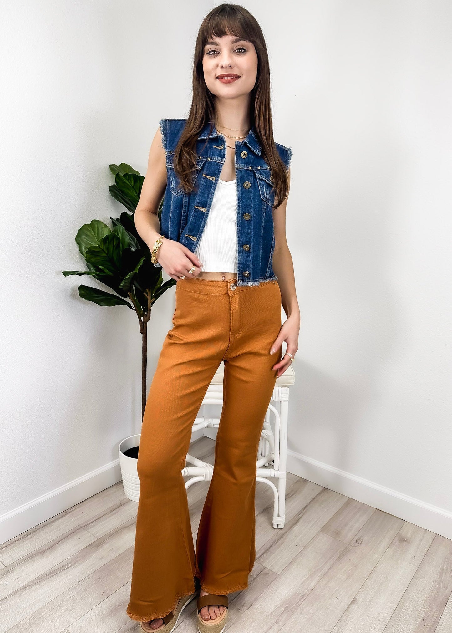 Bell Bottom High Waist Denim Jeans