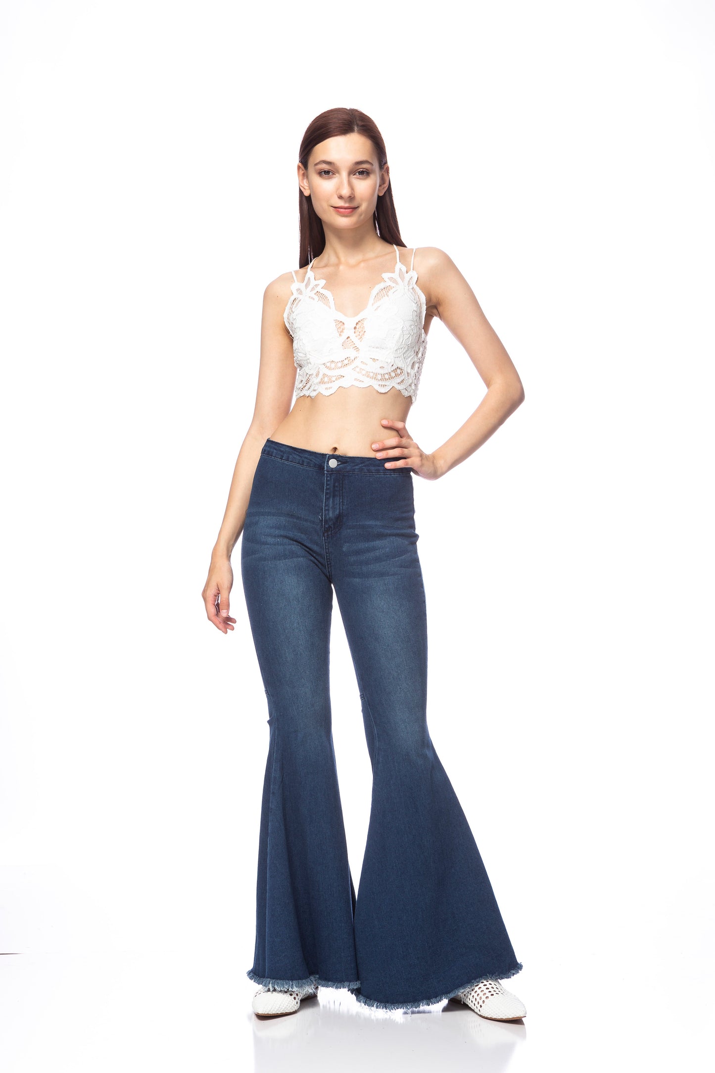 Bell Bottom High Waist Denim Jeans