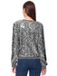 Sequin Long Sleeve Sparkly Pullover Sweatshirt