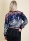 Sequin Long Sleeve Sparkly Pullover Sweatshirt