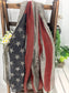 American Flag Print Scarf Face Chiffon Shawls