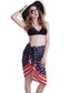 American Flag Print Scarf Face Chiffon Shawls