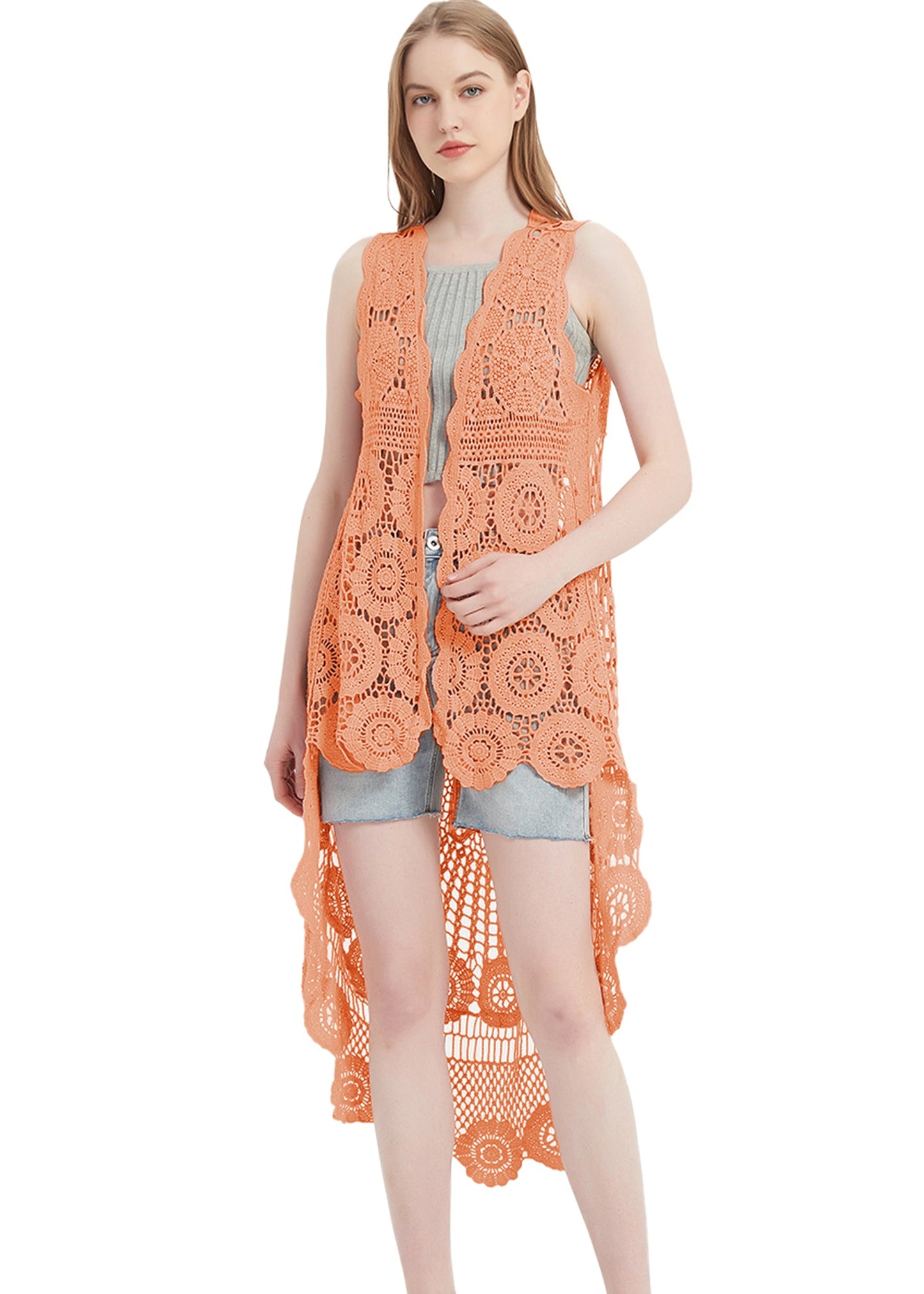 Bohemian Crochet Lace Vest