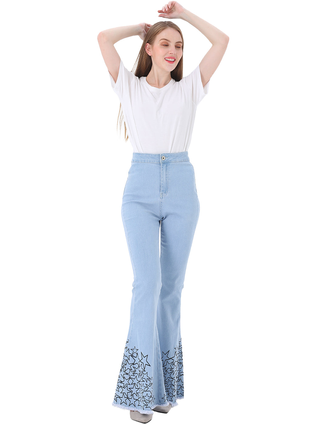 Bell Bottom High Waist Denim Jeans