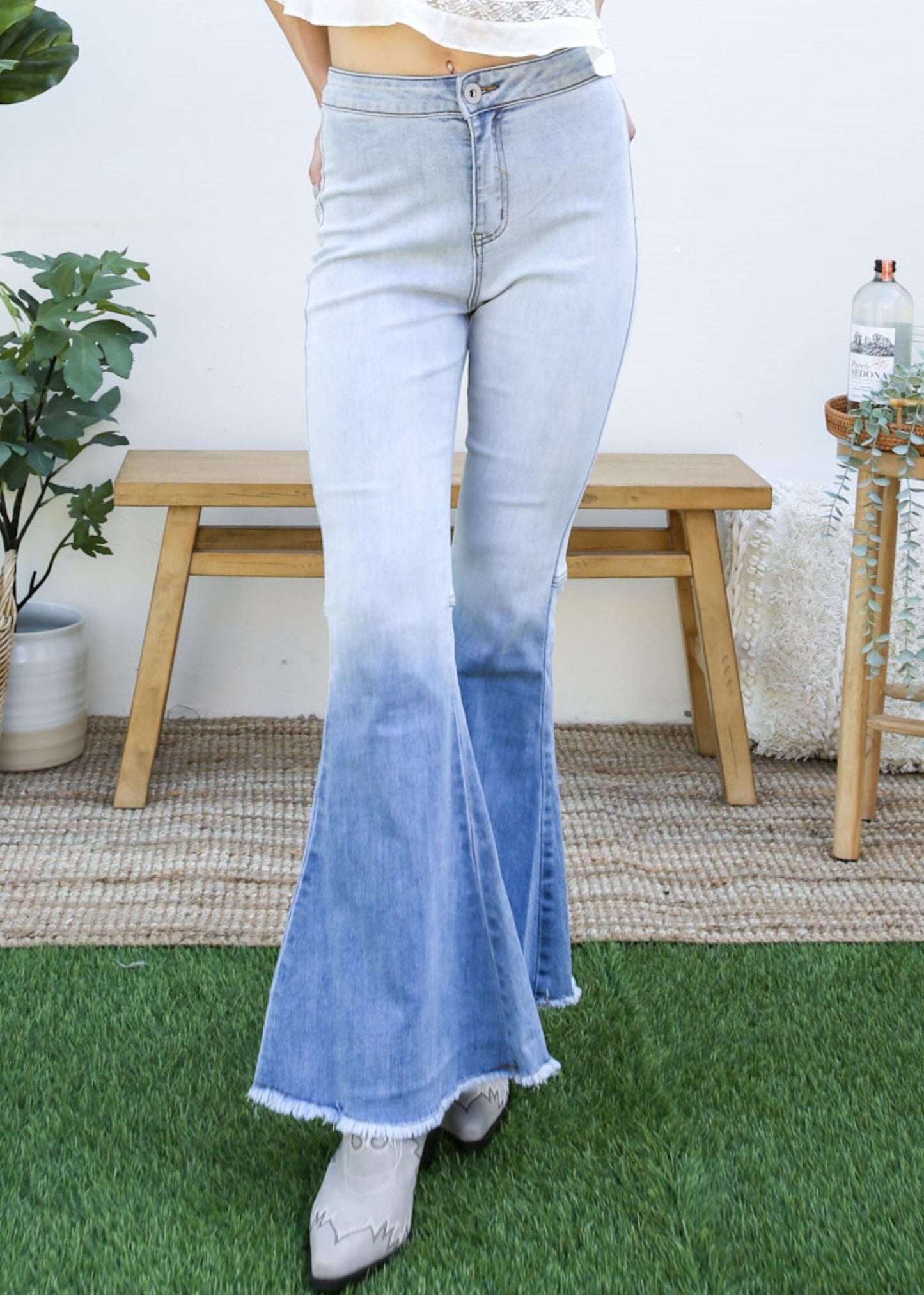 Bell Bottom High Waist Denim Jeans