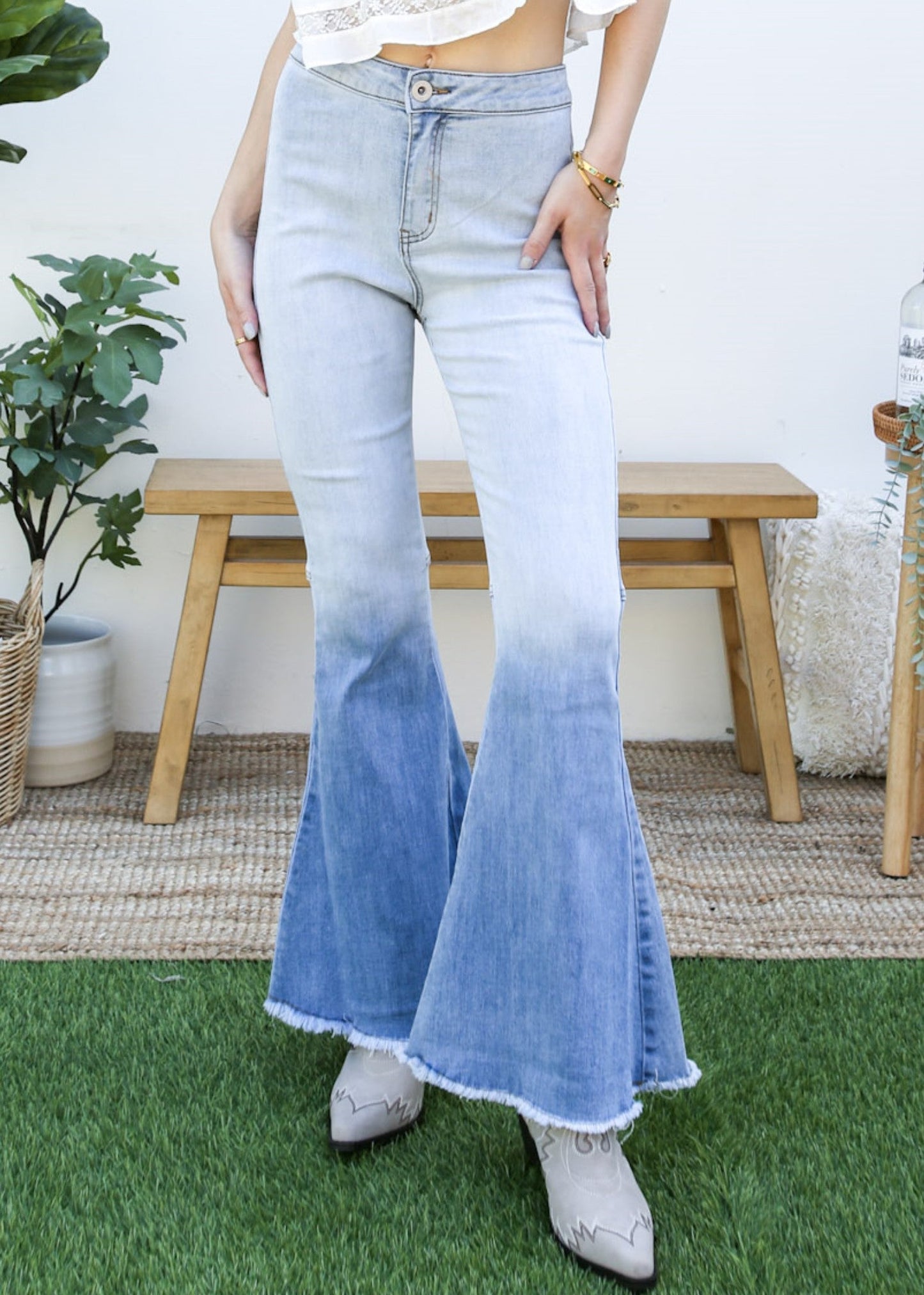 Bell Bottom High Waist Denim Jeans