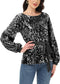 Sequin Party Sweatshirt Pullover Top