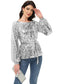 Sequin Party Sweatshirt Pullover Top