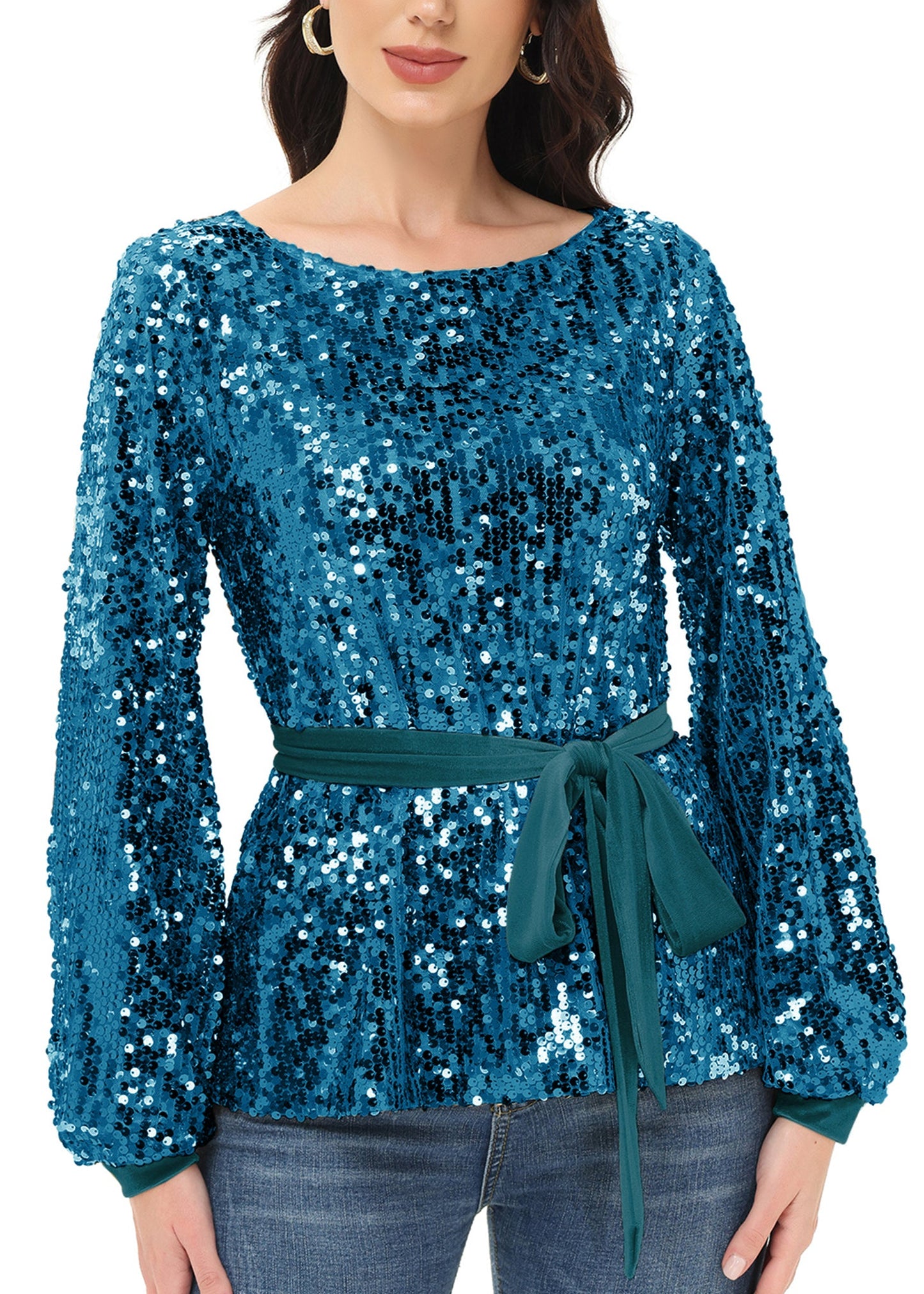 Sequin Party Sweatshirt Pullover Top