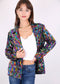 Anna-Kaci Women's Sequin Jackets Long Sleeve Open Front Glitter Sparkle Party Blazer Jacket