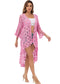 Crochet Boho Kimono Swim Cover-Up