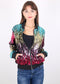 Anna-Kaci Womens Sequin Jacket Sparkle Long Sleeve Front Zip Casual Blazer Bomber Jacket With Pockets