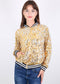 Anna-Kaci Womens Sequin Jacket Sparkle Long Sleeve Front Zip Casual Blazer Bomber Jacket With Pockets
