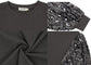 Anna-Kaci Women's Confetti Sequin Balloon Long Sleeve Round Neck Pullover Dress