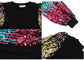 Anna-Kaci Women's Confetti Sequin Balloon Long Sleeve Round Neck Pullover Dress