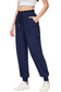 Anna-Kaci Women's Summer Lounge Pants Casual Loose High Waist Tapered Jogger Pants Drawstring Trousers with Pockets