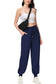 Anna-Kaci Women's Summer Lounge Pants Casual Loose High Waist Tapered Jogger Pants Drawstring Trousers with Pockets