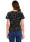 Women's Sparkly Sequin Velvet Tops Short Sleeve Crew Neck Shirt Party Club Blouse