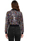 Women's Sparkly Sequin Cropped Jacket Long Sleeve Zipper Up Party Club Bomber Jacket