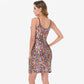 Women's Sequin Bodycon Dress with Spaghetti Straps and Side Slit