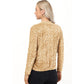 Sequin Bomber Jacket with Front Zipper Closure and Ribbed Trim