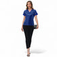 Sequin Short Sleeve Top with Satin Trim V-Neckline and Rolled Cuffs