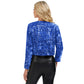 Sequin Open Front Cardigan with Long Sleeves and Cropped Fit