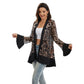 Sequin Mesh Cardigan with Sheer Embellished Sleeves and Flowing Open Front Design for Layering Style
