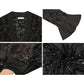 Sequin Mesh Cardigan with Sheer Embellished Sleeves and Flowing Open Front Design for Layering Style