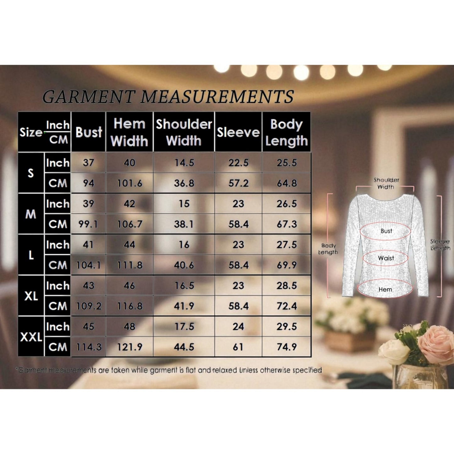 Long Sleeve Sequin Top with Crew Neck and Fitted Silhouette