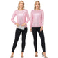 Long Sleeve Sequin Top with Crew Neck and Fitted Silhouette