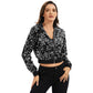 Sequin Zip-Up Hooded Jacket with Ribbed Hem and Long Sleeves for Party Wear