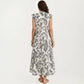 Paisley Print Flutter Sleeve Tiered Maxi Dress