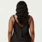 Plus Size Lace Trim Slip Dress Asymmetrical Hem Sheer Mesh Nightgown Sleepwear