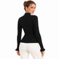 Mock Neck Ribbed Knit Long Sleeve Slim Fit Pullover Sweater