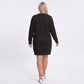 Plus Size Strawberry Cable Knit Sweater Dress