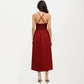 Sleeveless Maxi Dress with Cutout Front and Smocked Back