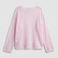 Sheer Loose Knit Long Sleeve Sweater