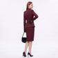 Asymmetric Button Front Blazer with Stand Collar and Peplum Hem