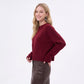 Relaxed Fit Crew Neck Pullover Sweater