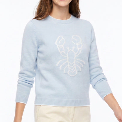 Graphic Crewneck Long Sleeve Sweater