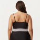 Plus Size Satin Slip Dress with Lace Waist Detail Adjustable Spaghetti Straps Midi Sleepwear Nightgown