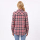 Plaid Button Front Long Sleeve Shirt with Flap Chest Pockets