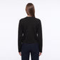 V Neck Decorative Gold Button Knit Cardigan Sweater