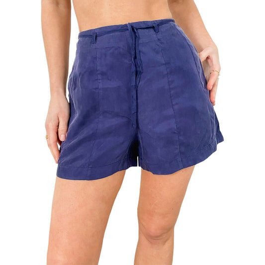 High Waisted Formal Belted Shorts