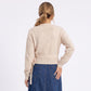 Wrap Front V Neck Side Tie Long Sleeve Knit Sweater