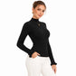 Mock Neck Ribbed Knit Long Sleeve Slim Fit Pullover Sweater