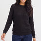 Diamond Pointelle Knit Long Sleeve Sweater